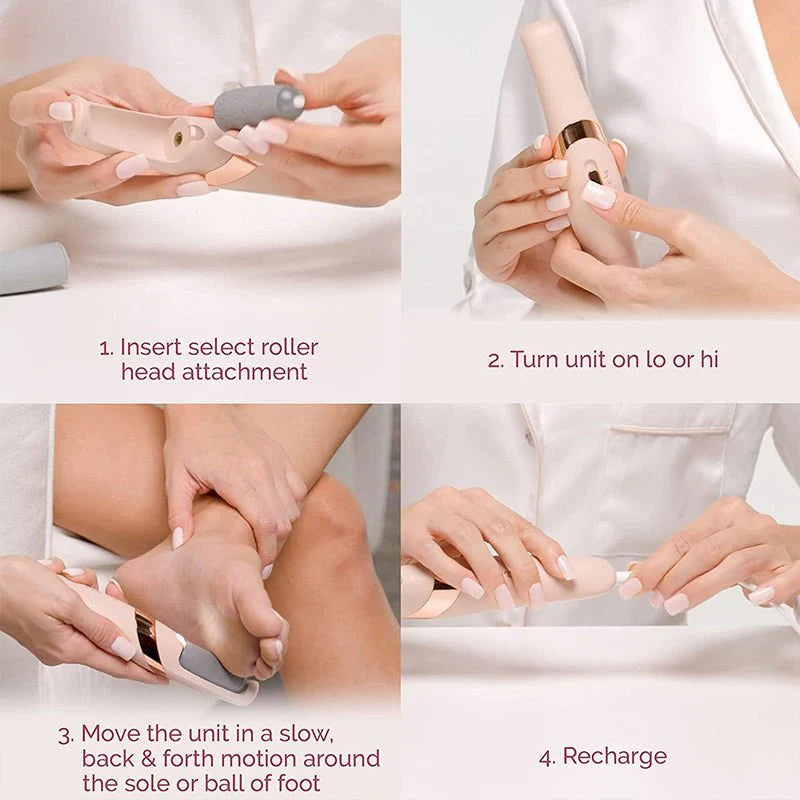 Electric Pedicure Foot File Callus Remover|Erase Rough Dry Skin